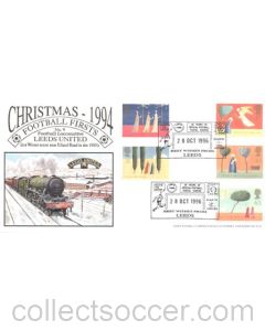 Football Locomotive Leeds United in a winter scene near Elland Road in the 1950's First Day Cover of 28/10/1996