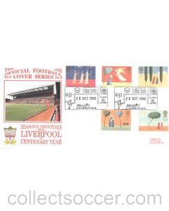 Season's Greetings from Liverpool on Centenary Year First Day Cover of 28/10/1996