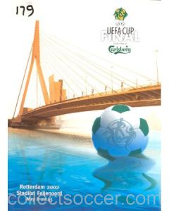 2002 Uefa Cup Final Official Press Pack Feyenoord v Borussia Dortmund