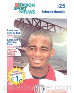 2002 Feyenoord v Inter Milan official programme 11/04/2002