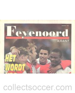 Feyenoord v Inter Milan Feyenoord newspaper 11/04/2002
