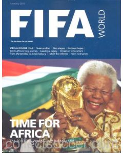 2010 World Cup FIFA World magazine with a poster