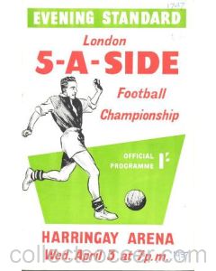1957 Five-a-Side official programme