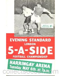 1958 Five-a-Side official programme