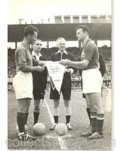 Photopress Zurich photograph France v Yugoslavia 1954 World Cup game played at Lausanne