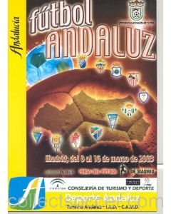 2003 Football Andalucia Spanish tournament programme 08-16/03/2003
