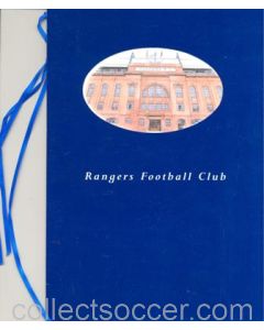Glasgow Rangers v Paris Saint-Germain menu 21/11/2001