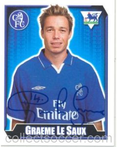 Greame Le Saux Premier League 2003 Sticker with Printed Signature