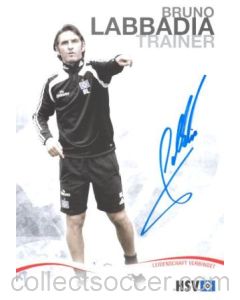 Hamburg Bruno Labbadia - Trainer originally signed card of Season 2009-2010