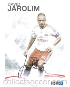 Hamburg David Jarolim originally signed card of Season 2009-2010