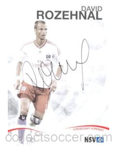 Hamburg David Rosehnal originally signed card of Season 2009-2010