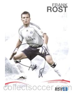 Hamburg Frank Rost originally signed card of Season 2009-2010