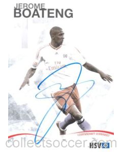 Hamburg Jerome Boateng originally signed card of Season 2009-2010
