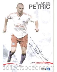 Hamburg Mladen Petric originally signed card of Season 2009-2010