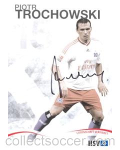 Hamburg Piotr Trochowski originally signed card of Season 2009-2010