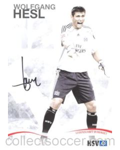 Hamburg Wolfgang Hesl originally signed card of Season 2009-2010
