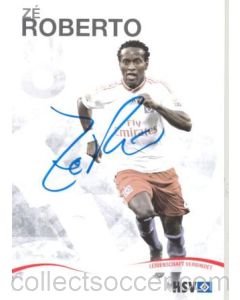 Hamburg Ze Roberto originally signed card of Season 2009-2010