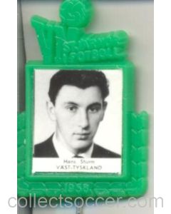 Hans Sturm W. Germany World Cup 1958 Badge Green