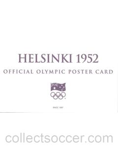 Helsinki 1952 Official Olympic Poster Card