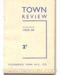Huddersfield Town Review 1939-1940