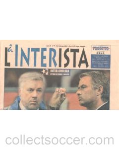 Inter vChelsea official programme 24/02/2010 Interista newspaper-like programme