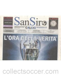 Inter vChelsea official programme 24/02/2010 San Siro newspaper-like programme