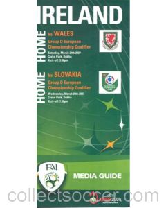 Euro 2008 Media Guide of the FA of Ireland for Ireland v Wales and v Slovakia