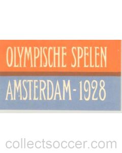 1928 IX. Olympic Games in Amsterdam small luggage tax