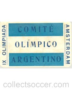 1928 IX. Olympic Games in Amsterdam large luggage tax