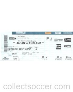 Japan v England ticket 30/05/2010