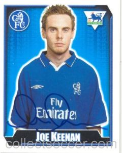 Joe Keenan Premier League 2003 Sticker with Printed Signature