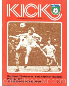 Kick - The official Magazine of the North American Soccer League, Portland Timbers v San Antonio Thunder 19/05/1976