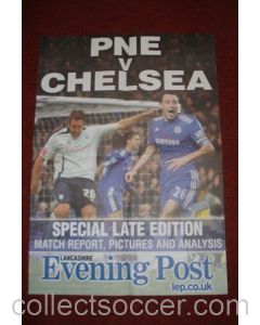 PNE v Chelsea colour poster of Season 2009-2010