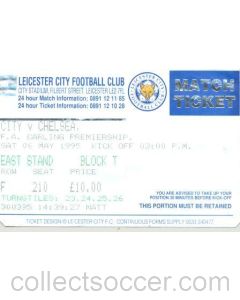 Leicester City v Chelsea ticket 06/05/1995