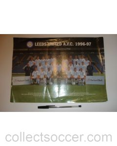Leeds United FC small poster of 1996-1997