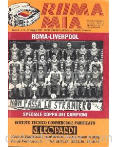 1984 European Cup Final Liverpool v Roma official programme Roma Mia Edition 