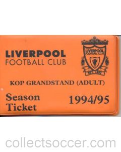 Liverpool season ticket 1994-1995