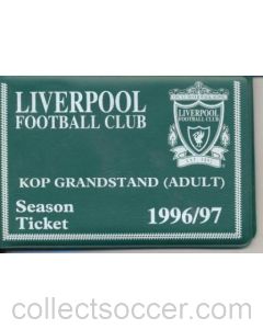 Liverpool season ticket 1996-1997