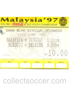 Malaysia'97 IX FIFA World Youth Championship 1997 ticket 19/06/1997