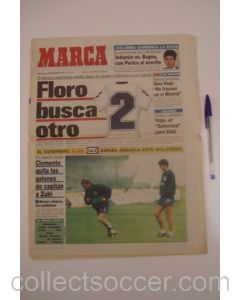 Marca - Spanish newspaper of 09/09/1992, covering Spain v England