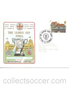 Manchester City v Newcastle United First Day Cover 28/02/1976 League Cup Final at Wembley