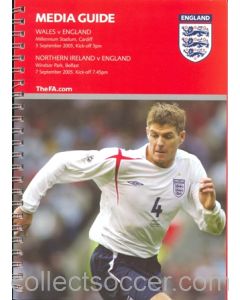 Wales v England Media Guide 03/09/2005