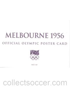 Melbourne 1956 Official Olympic Poster Card