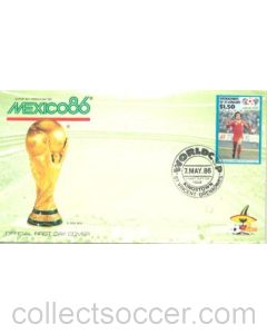 1986 World Cup in Mexico first day cover 07/05/1986 in green