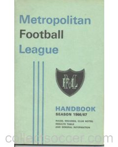 Metropolitan Football League Handbook 1966-1967