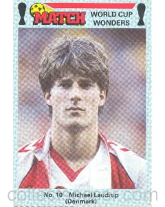 Match produced card titeled World Cup Wonders - Michael Ladrup - Denmark