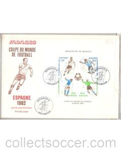 Monaco at 1982 World Cup in Spain First Day Cover 27/05/1982