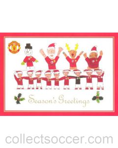 Manchester United Christmas greetings card of season 2003-04