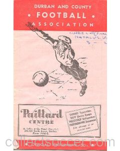 1952 Natal v South Western province, South Africa, Currie Cup Final 27/09/1952