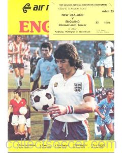1978 New Zealand v England official programme 14/06/1978 with ticket, in New Zealand